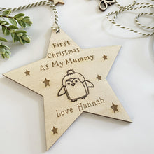 Load image into Gallery viewer, Christmas Personalised Bear/Penguin  Star

