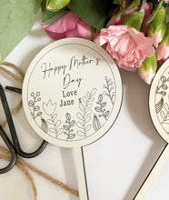 Load image into Gallery viewer, Mother&#39;s Day Personalised Plant/Flower Stick
