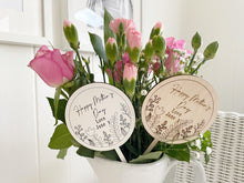 Load image into Gallery viewer, Mother&#39;s Day Personalised Plant/Flower Stick
