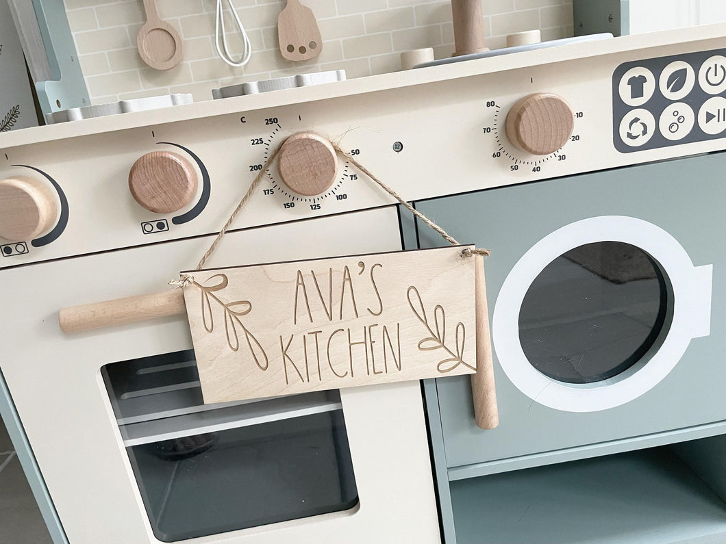 Toy Kitchen Personalised Sign