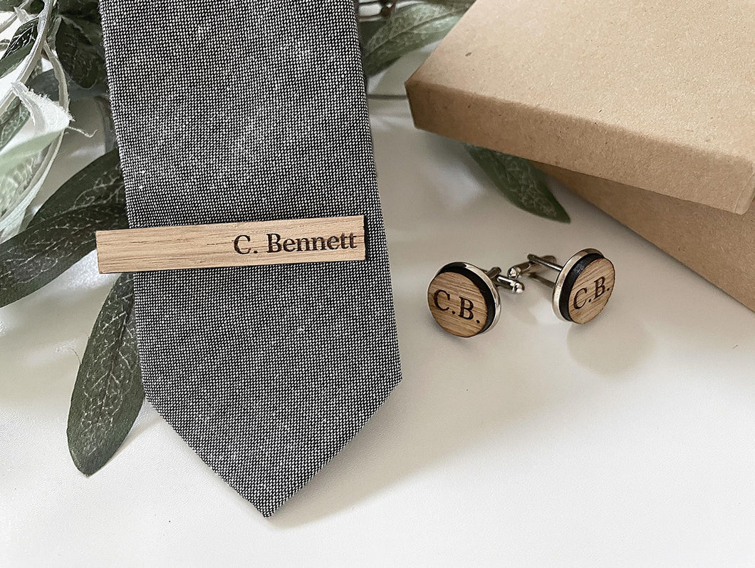 Tie Pin/Cuff Links Personalised