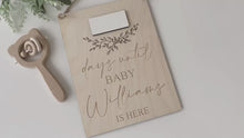 Load and play video in Gallery viewer, Personalised Baby Arrival Countdown Wall Hanging
