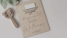 Load and play video in Gallery viewer, Baby Arrival Personalised Countdown Wall Hanging
