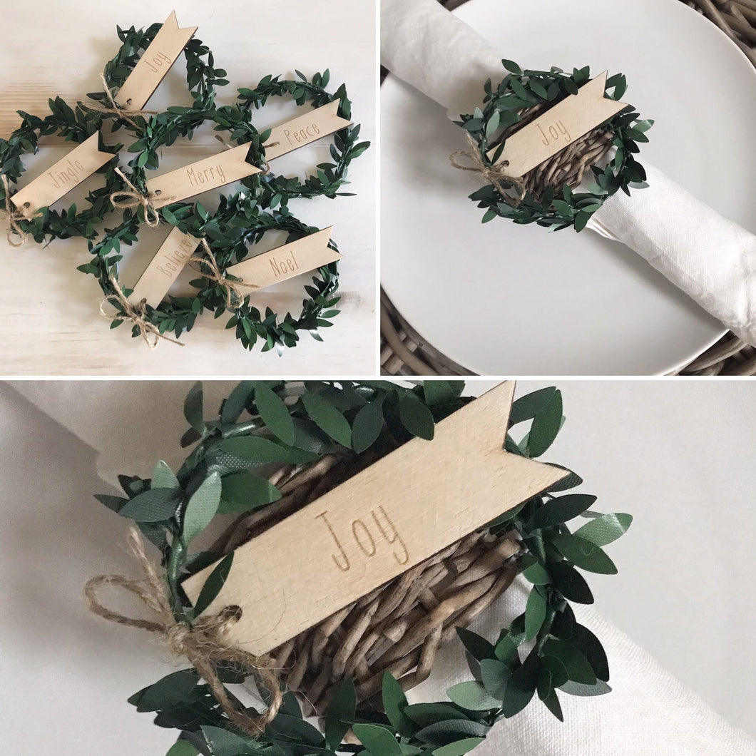 Christmas Decretive Mini Table Wreaths