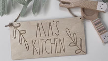 Load and play video in Gallery viewer, Toy Kitchen Personalised Sign
