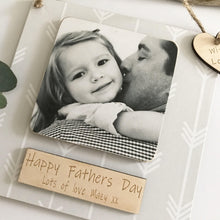 Load image into Gallery viewer, Personalised Happy Fathers Day Photo keepsake
