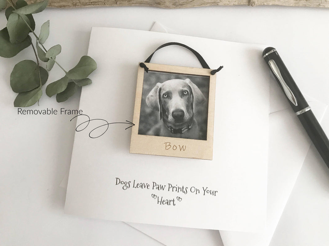 Dog Loss Memorial Bereavement Card/Photo Frame