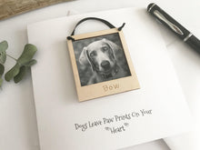 Load image into Gallery viewer, Dog Loss Memorial Bereavement Card/Photo Frame
