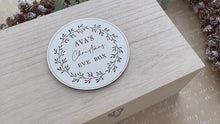 Load and play video in Gallery viewer, Botanical Personalised Christmas Eve Box Sign
